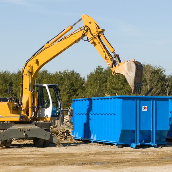 what size residential dumpster rentals are available in Thompsons